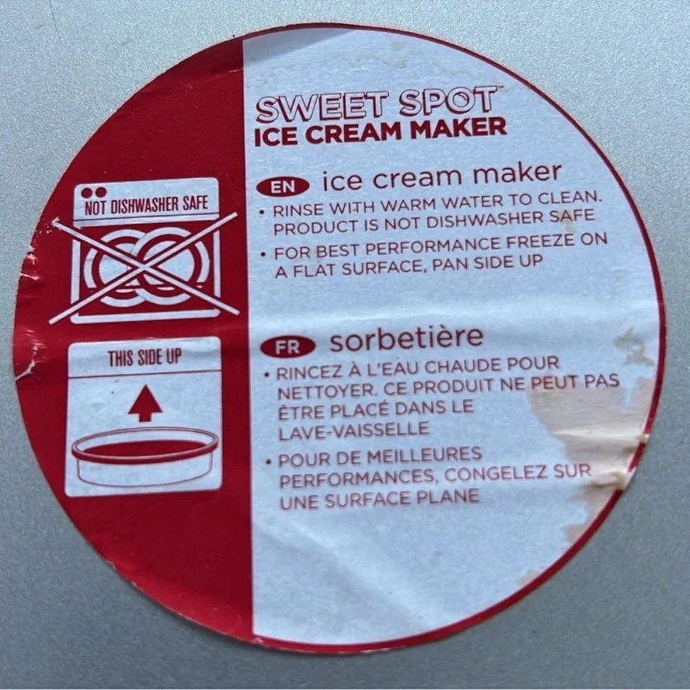 Sweet spot ice cream dish